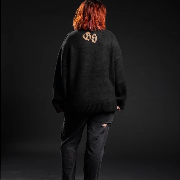 Girrlscout’s THE CARTER KNIT SWEATER - DEATH MOTH - Picture 3 of 3